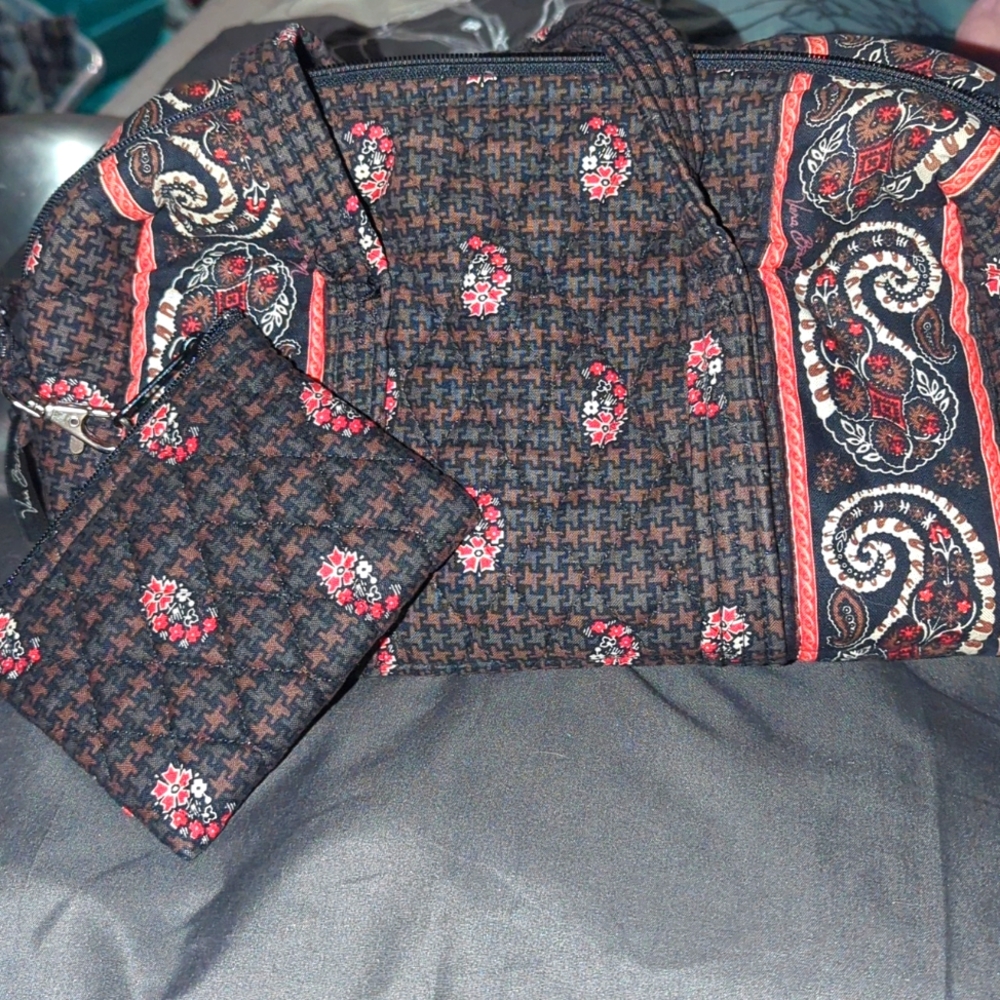 Vera Bradley quilted paisley print purse